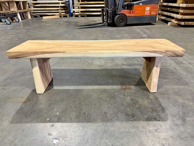 Suar houten bankje 150 cm. - afbeelding 1 van  2