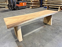 Suar houten bankje 150 cm. - afbeelding 2 van  2
