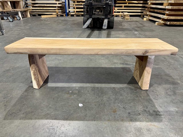 Suar houten bankje 150 cm. - afbeelding 1 van  2