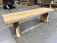 Suar houten bankje 150 cm. - afbeelding 2 van  2