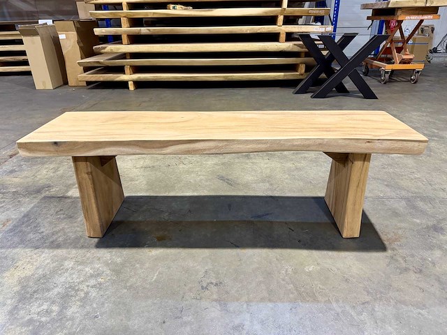 Suar houten bankje 150 cm. - afbeelding 2 van  3