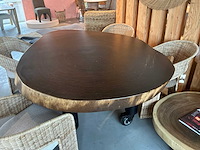 Suar houten eetkamertafel - afbeelding 5 van  11