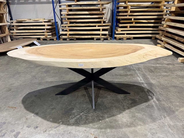 Suar ovale boomstamtafel 250 cm. - afbeelding 1 van  3