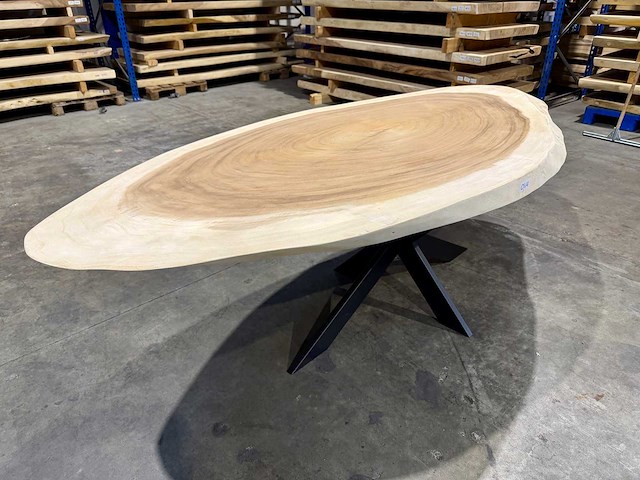 Suar ovale boomstamtafel 250 cm. - afbeelding 2 van  3