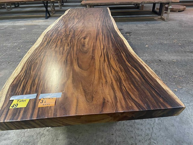 Suar tafel 4150x1200x80mm - afbeelding 2 van  3