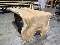 Suar waterval tafel 200 cm - afbeelding 3 van  4
