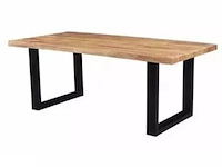 Suar/walnut wood tafel in epoxy 200x90, wood, 2025 - afbeelding 5 van  5