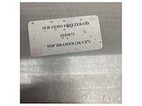 Sub zero stainless steel marine installation frame for 26 inch top drawer - afbeelding 5 van  7