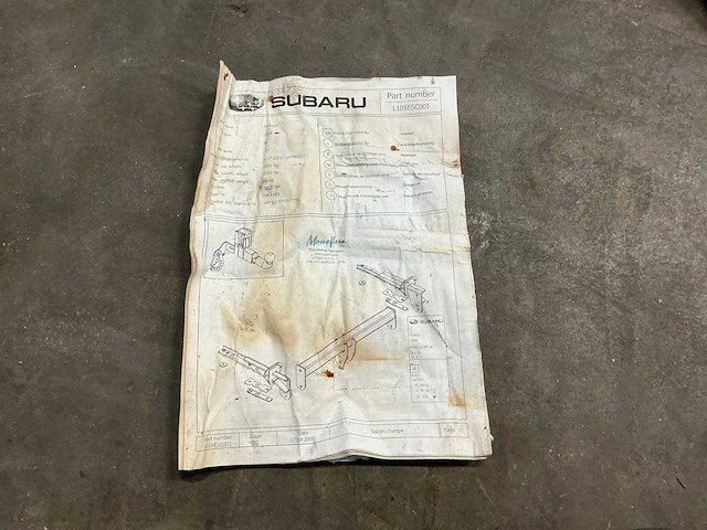 Subaru forester afneembaar trekhaak systeem - afbeelding 7 van  8