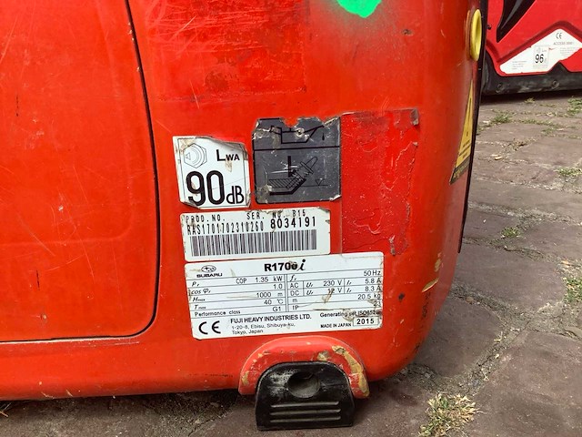 Subaru r1700i stroomgenerator - afbeelding 5 van  5