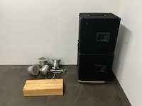 Subwooferboxen, led verlichting, snoerendoos