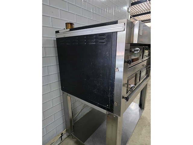 Sudforni - rvs dubbele pizza-oven op rvs onderstel - afbeelding 3 van  11
