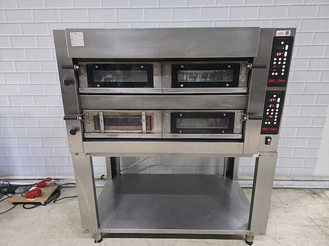 Sudforni - rvs dubbele pizza-oven op rvs onderstel - afbeelding 1 van  11