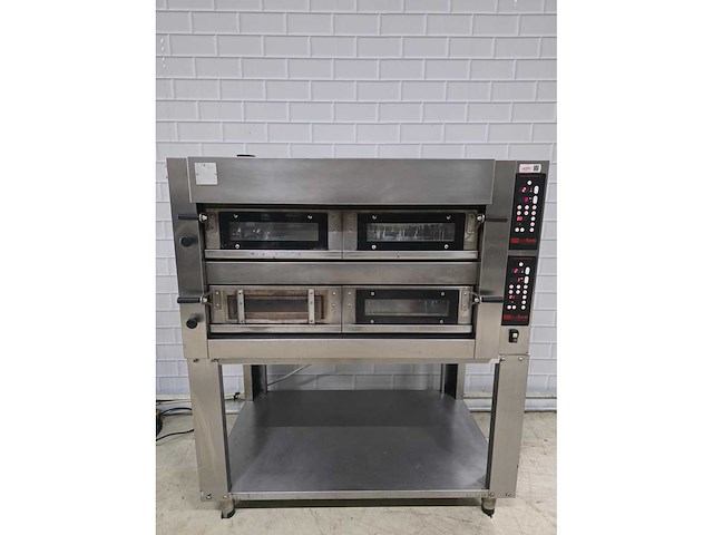 Sudforni - rvs dubbele pizza-oven op rvs onderstel - afbeelding 5 van  11