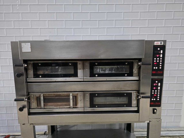 Sudforni - rvs dubbele pizza-oven op rvs onderstel - afbeelding 6 van  11