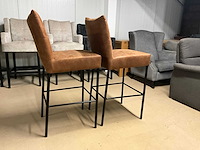 Suede barstoel (2x) - afbeelding 2 van  11