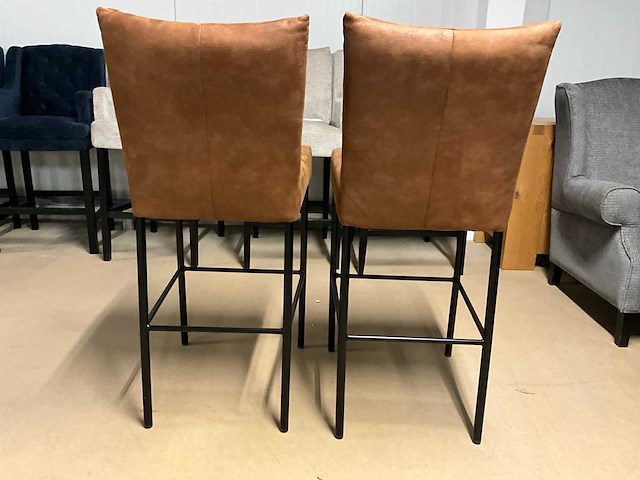 Suede barstoel (2x) - afbeelding 3 van  11
