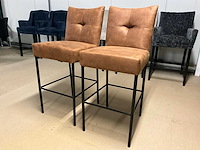 Suede barstoel (2x) - afbeelding 1 van  11