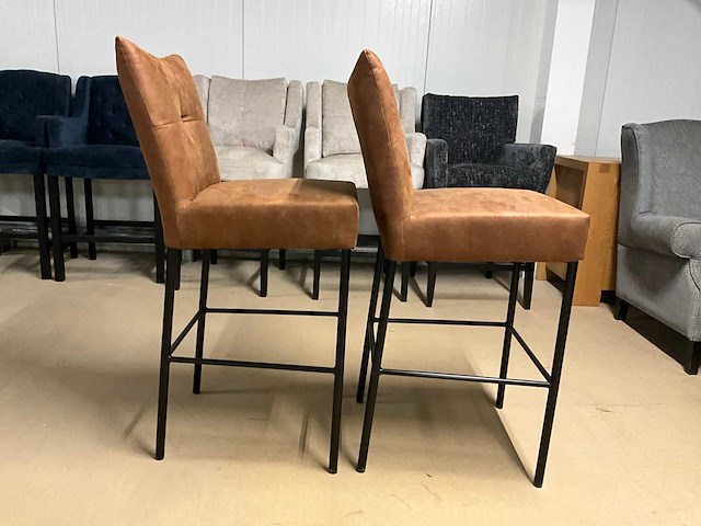 Suede barstoel (2x) - afbeelding 11 van  11