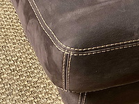 Suede hoekbank met hocker - afbeelding 3 van  14