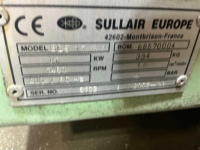 Sullair bds-11 schroefcompressor - afbeelding 5 van  13