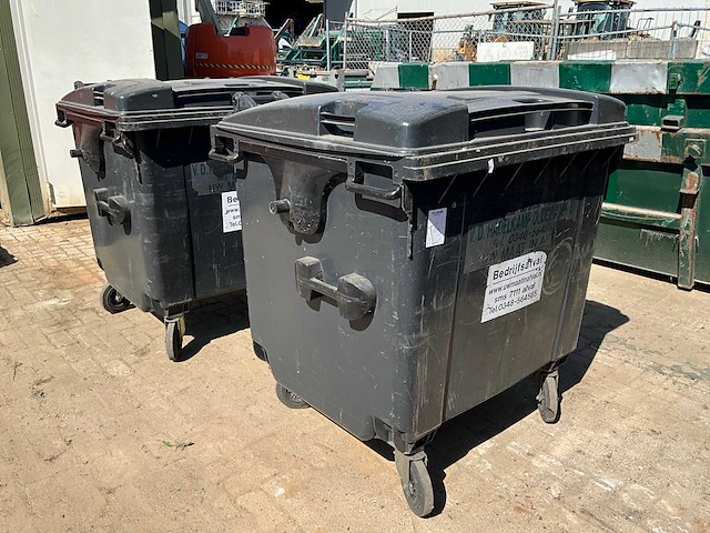 Sulo afvalcontainer - 1100l (2x) - afbeelding 2 van  3