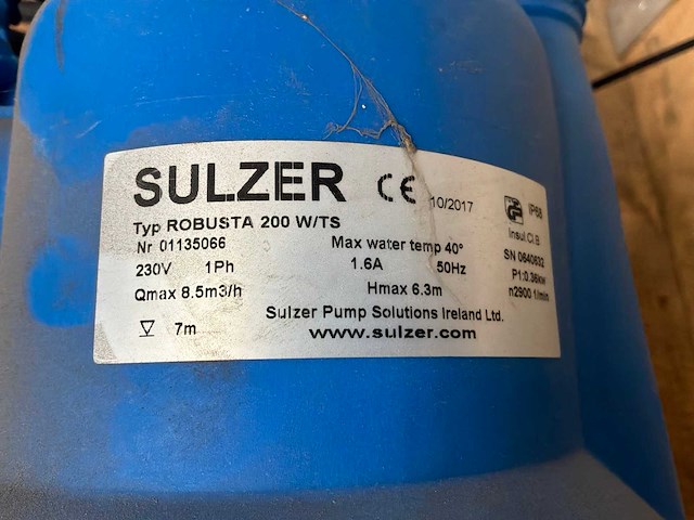 Sulzer robusta dompelpomp - afbeelding 6 van  6