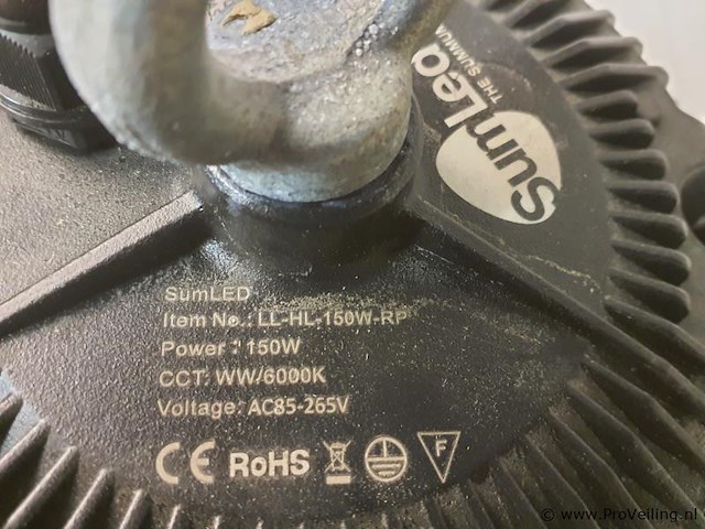 Sumled high bay armatuur hl150w-rp ll-hl150w-rp - afbeelding 3 van  3