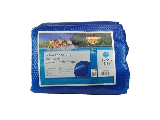 Summer fun summer pool solar cover round 450 cm blauw - afbeelding 1 van  1