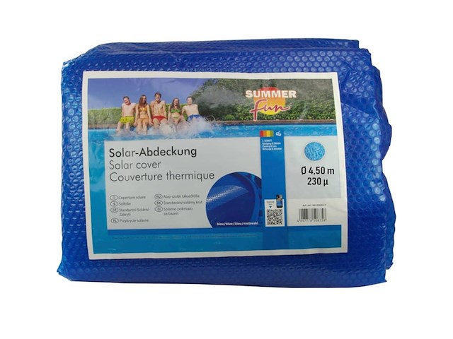 Summer fun summer pool solar cover round 450 cm blue - afbeelding 1 van  1