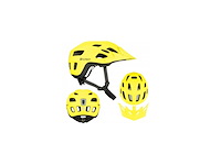 Summit fietshelm met led verlichting verstelbaar 55-59 cm geel - afbeelding 1 van  1