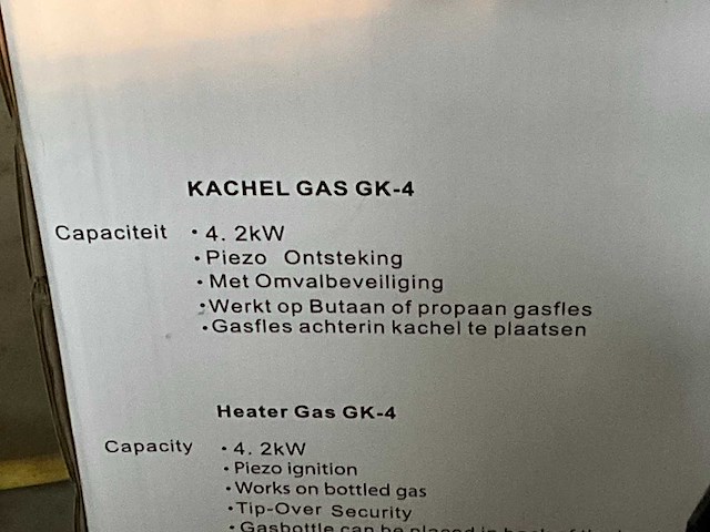 Sun heat gk-4 gaskachel (3x) - afbeelding 9 van  9