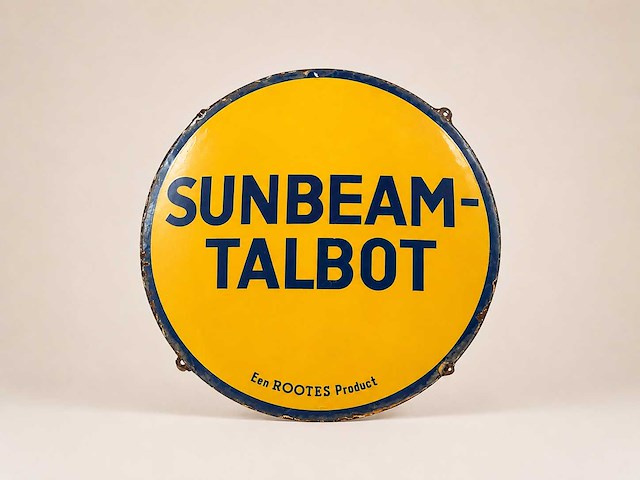 Sunbeam-talbot reclamebord - afbeelding 1 van  1