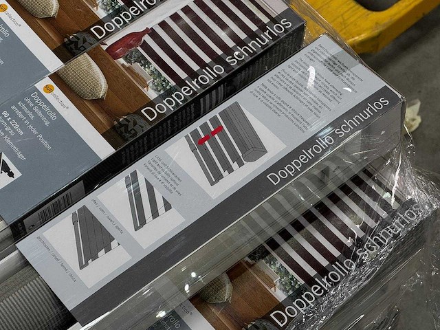 Suncollection - dubbelrolgordijn 90 x 220 cm grijs met koord lichtdoorlatend (88x) - afbeelding 1 van  4