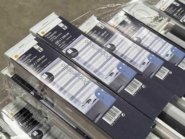 Suncollection - klem dubbelrolgordijn 120 x 150 cm wit/grijs/antraciet lichtdoorlatend (115x) - afbeelding 7 van  8