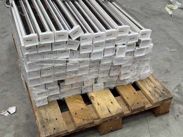 Suncollection - klem dubbelrolgordijn 60 x 150 cm wit/creme/donkerbruin lichtdoorlatend (70x) - afbeelding 2 van  4