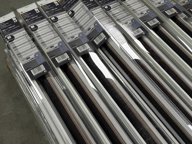 Suncollection - klem dubbelrolgordijn 60 x 150 cm wit/creme/donkerbruin lichtdoorlatend (70x) - afbeelding 3 van  4