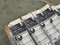 Suncollection - klem dubbelrolgordijn 60 x 150 cm wit/creme/donkerbruin lichtdoorlatend (70x) - afbeelding 4 van  4