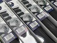 Suncollection - klem dubbelrolgordijn 80 x 150 cm grijs lichtdoorlatend (50x) - afbeelding 4 van  5