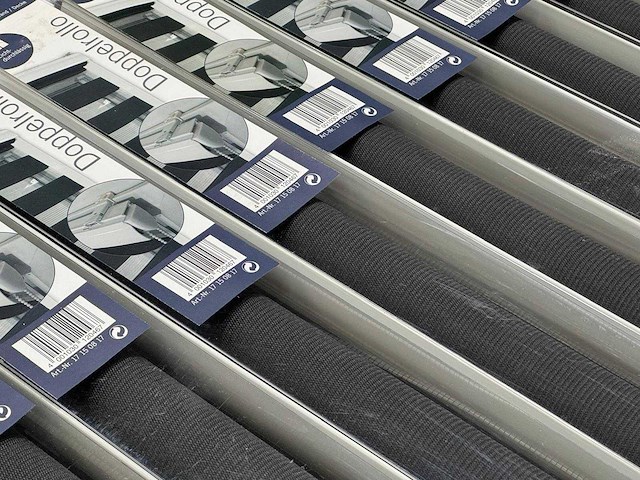 Suncollection - klem dubbelrolgordijn 80 x 150 cm grijs lichtdoorlatend (50x) - afbeelding 5 van  5