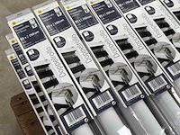 Suncollection - klem dubbelrolgordijn 80 x 150 cm wit lichtdoorlatend (75x) - afbeelding 2 van  5