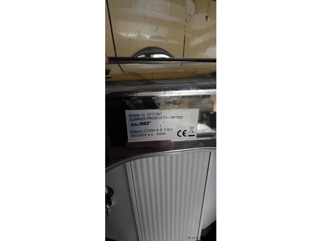 Sunex electric chafer - afbeelding 3 van  3