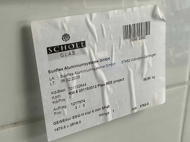Sunflex aluminium kozijn, inclusief glas - afbeelding 2 van  2