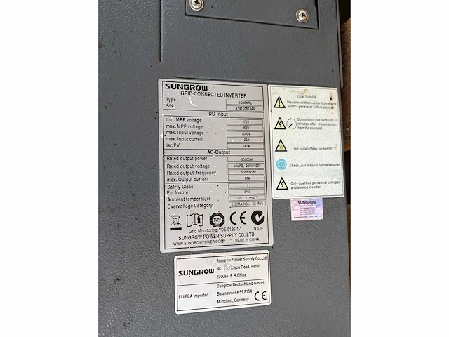 Sungrow - sg60ktl - inverters - afbeelding 5 van  5