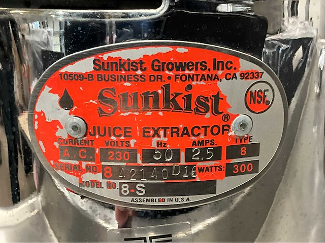 Sunkist 8-s professionele citruspers - afbeelding 5 van  5