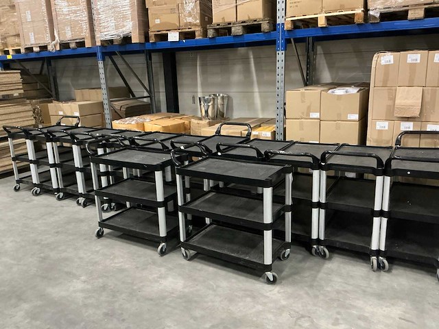Sunnex magazijnkarren 88,5x48x86cm (14x) - afbeelding 3 van  3