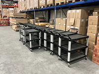 Sunnex magazijnkarren 88,5x48x86cm (14x) - afbeelding 1 van  3