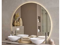 Sunrice spiegel anticondens met ledverlichting 140x119cm - afbeelding 1 van  3