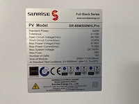 Sunrise sr-66m500nhlpro zonnepaneel 500w (2x) - afbeelding 5 van  5