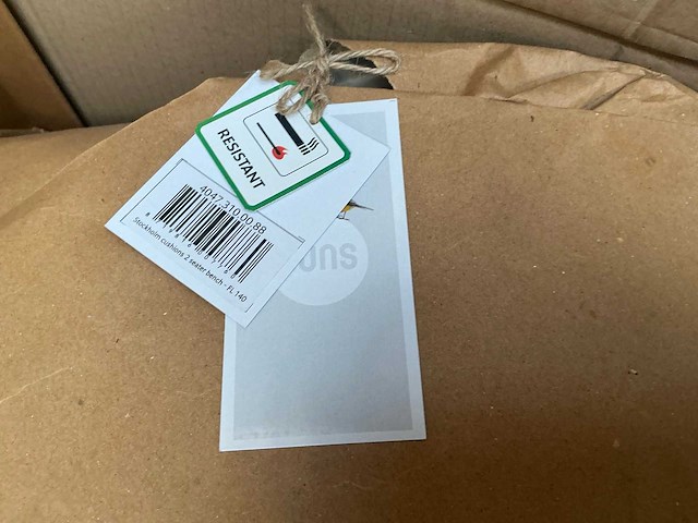 Suns stockholm 2 seater bench tuinkussenset - afbeelding 2 van  3